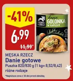 ALDI Danie gotowe w kapuście MĘSKA RZECZ oferta