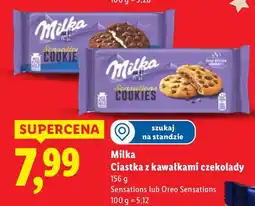 Lidl Ciastka Milka Ciastka z kawałkami czekolady Sensations lub Oreo Sensations oferta