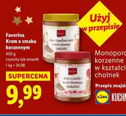 Lidl Krem o smaku korzennym Favorina oferta