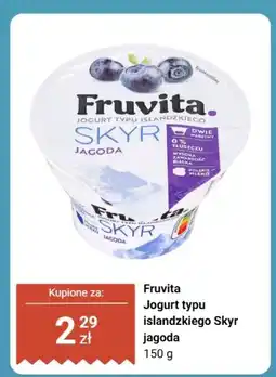Biedronka Jogurt typu islandzkiego Fruvita Skyr jagoda 150 g oferta