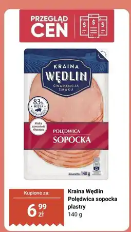 Biedronka Polędwica sopocka plastry 140 g Kraina Wędlin oferta