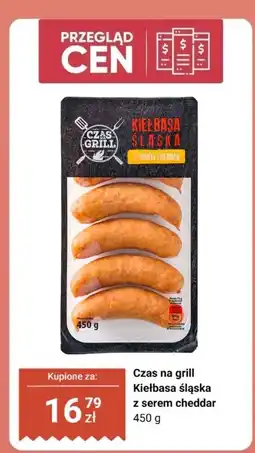 Biedronka Kiełbasa śląska z serem cheddar Czas na grill oferta