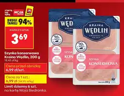 Biedronka Szynka konserwowa Kraina Wędlin oferta