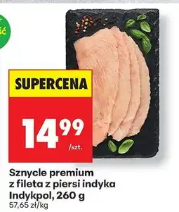 Biedronka Sznycle premium z fileta z piersi indyka Indykpol oferta