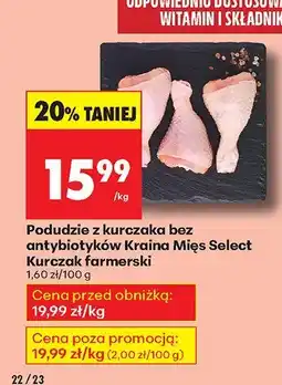 Biedronka Podudzie z kurczaka bez antybiotyków Kraina Mięs Select Kurczak farmerski oferta
