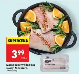 Biedronka Dorsz czarny filet bez skóry Marinero oferta
