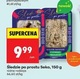 Biedronka Śledzie po prostu Seko, 150 g: różne rodzaje oferta
