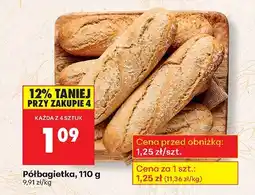 Biedronka Półbagietka, 110 g Biedronka oferta