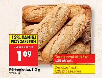Biedronka Półbagietka, 110 g Biedronka oferta