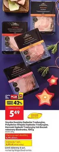 Biedronka Szynka Swojska Sądecka Tradycyjna Biedronka oferta