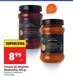 Biedronka Owoce do deserów Biedronka, 410 g: morela, truskawka oferta