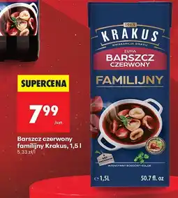 Biedronka Barszcz czerwony familijny 1,5 l Krakus oferta