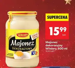 Biedronka Majonez dekoracyjny 800 ml Winiary oferta