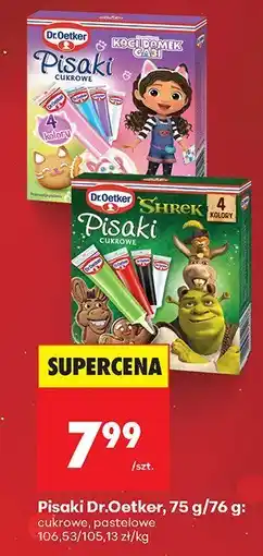 Biedronka Pisaki Dr.Oetker cukrowe, pastelowe oferta