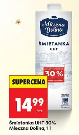 Biedronka Śmietanka UHT 30% 1 l Mleczna Dolina oferta