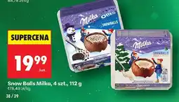 Biedronka Snow Balls Milka, 4 szt., 112 g oferta