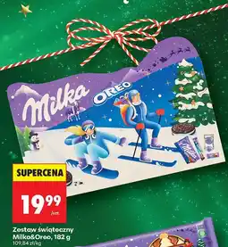Biedronka Zestaw świąteczny Milka&Oreo, 182 g oferta