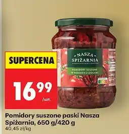 Biedronka Pomidory suszone paski Nasza Spiżarnia oferta