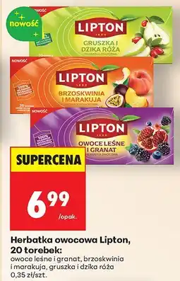 Biedronka Herbatka owocowa 20 torebek Lipton oferta