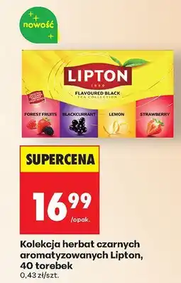 Biedronka Kolekcja herbat czarnych aromatyzowanych 40 torebek Lipton oferta