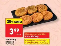 Biedronka Medaliony z łososia Biedronka oferta