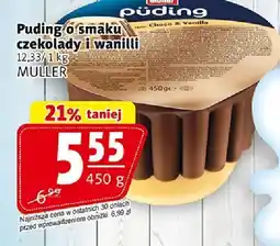Prim Market Puding o smaku czekolady i wanilli MÜLLER 450 g oferta