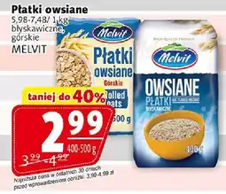 Prim Market Płatki owsiane błyskawiczne, górskie MELVIT oferta