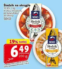 Prim Market Śledzik na okrągło w oleju wiepskim SEKO oferta
