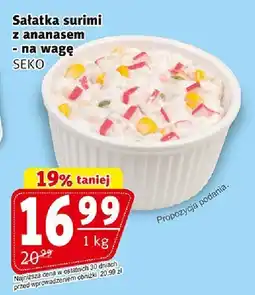 Prim Market Sałatka surimi z ananasem na wagę SEKO oferta