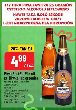 Polomarket Piwo BestBir Piernik ze śliwką lub grzaniec oferta
