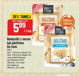 Polomarket Naleśniki z serem lub jabłkiem Go tove oferta