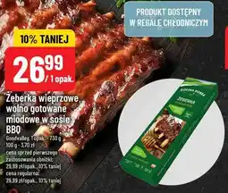 Polomarket Żeberka wieprzowe wolno gotowane miodowe w sosie BBQ oferta