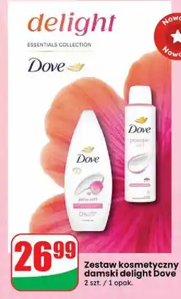 Dino Zestaw w pudełku delight: żel pod prysznic 250 ml + dezodorant 150 Dove oferta