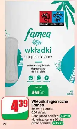 Dino Wkładki higieniczne normal Famea oferta