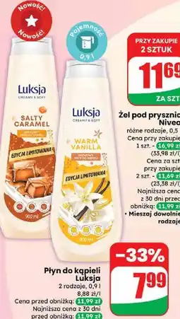 Dino Płyn do kąpieli salty caramel Luksja Creamy & Soft oferta