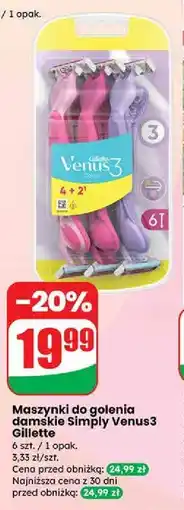 Dino Maszynki do golenia mix kolor Gillette Venus 3 oferta
