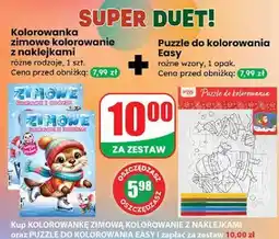 Dino Puzzle do kolorowania Easy oferta