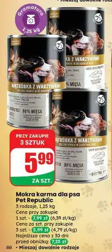 Dino Karma dla psa wątróbka z warzywami Pet Republic oferta