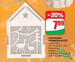 Dino Latarnia drewniana led oferta