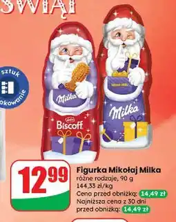 Dino Mikołaj z czekolady biscoff Milka oferta