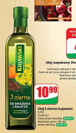 Dino Olej z lnem oraz pestakami dyni Kujawski 3 Ziarna oferta