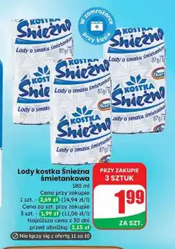 Dino Lód śmietankowy Koral Kostka Śnieżna oferta