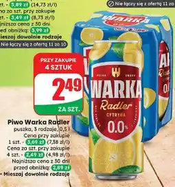 Dino Piwo Warka Radler Lemon 0.0% Alk oferta