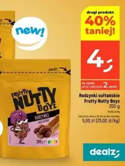 Dealz Rodzynki sułtańskie Frutty Nutty Boyz oferta