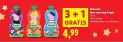 Lidl Mus owocowy Peppa różne rodzaje Bobovita oferta