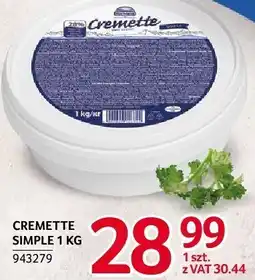 Selgros Ser Cremette Simple 1kg oferta