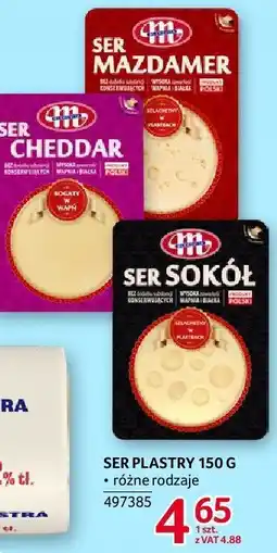 Selgros Ser plastry Mlekovita 150g różne rodzaje oferta