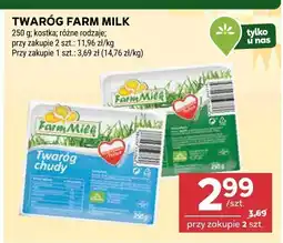 Stokrotka Twaróg Farm Milk 250 g, kostka, różne rodzaje 29,52 zł/kg oferta