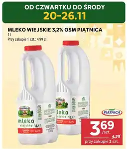 Stokrotka Mleko wiejskie 3,2% OSM Piątnica 1 l oferta