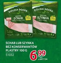 Selgros Schab lub szynka bez konserwantów plastry Dolina Dobra 100g oferta
